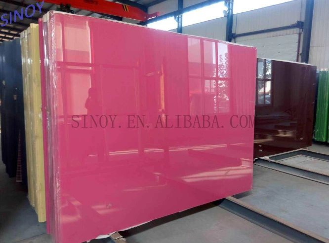 Sinolaco 2mm - 6mm Colorful Back Painted Glass / Lacquered Glass for Interior Applications, Manufactured by Sinoy Mirror Inc