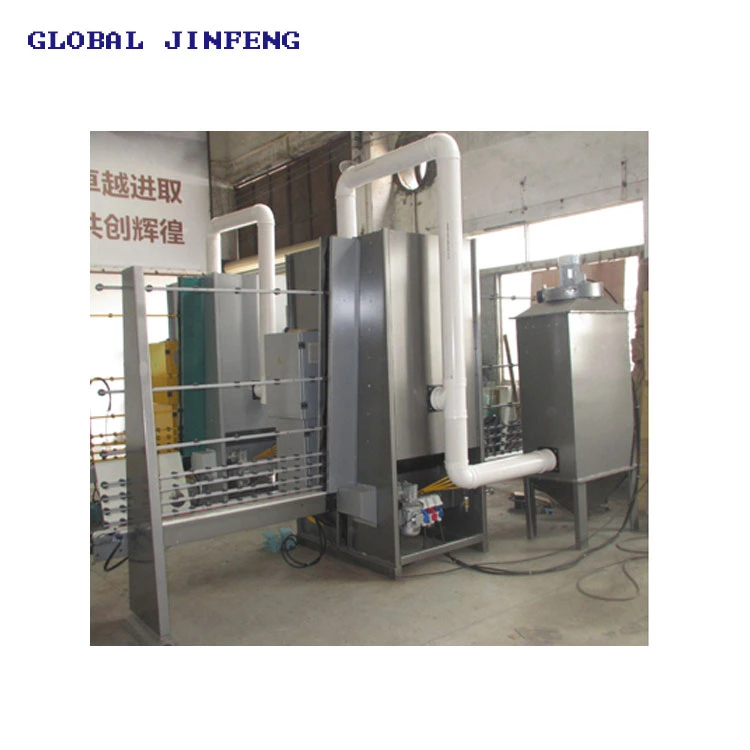 Automatic PLC Glass Marble Frosting Machine with 4 Guns China Manufacturer (JFP1600)